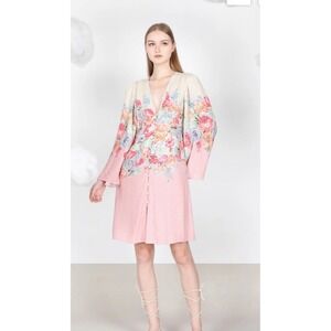 bl^nk London Anthropologie CARMELLA SHIRT DRESS Size Small Romantic Cottage Core